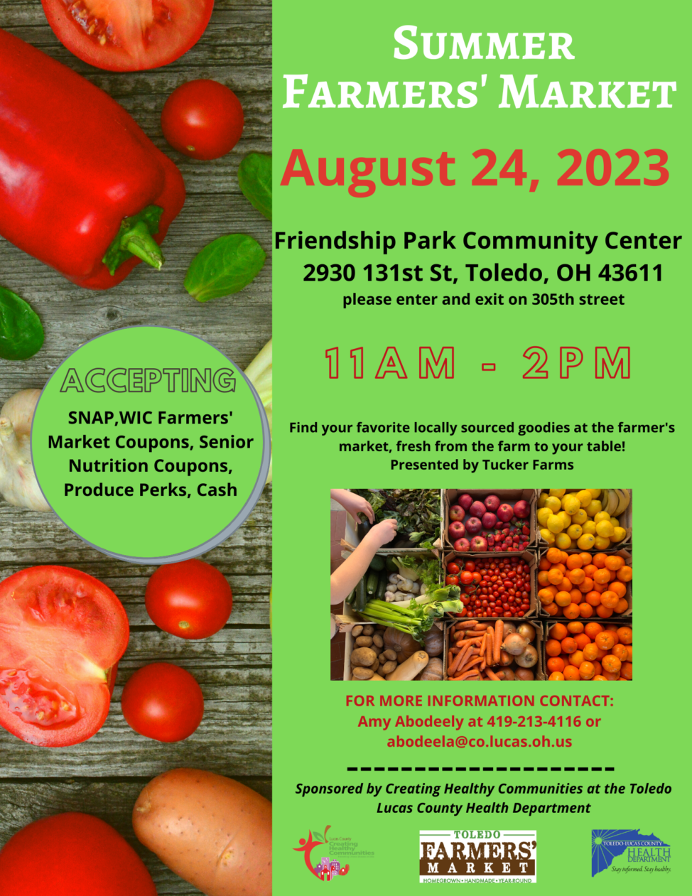 Farmers Market Toledo Lucas County Health Department